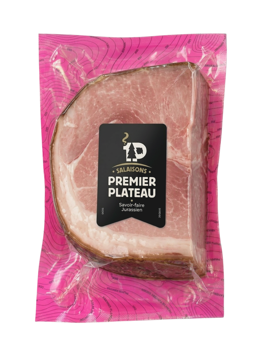Quart de jambon supérieur cuit fumé 1kg - Origine France